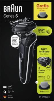 Preview: Braun 51-W1600s Series 5 mit gratis Bodyscherkopf