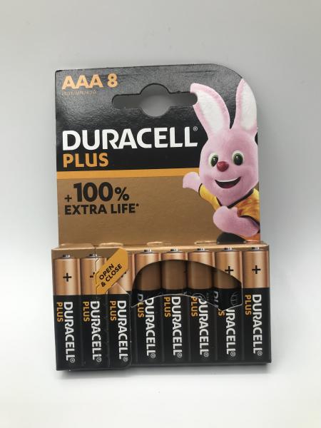Duracell Plus AAA (MN2400/LR03) 8er Pack